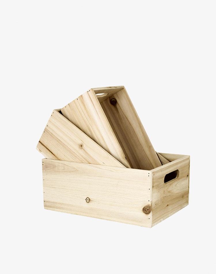 Trälåda 3 set