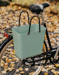 Väska Hinza hög med cykelfäste Olivgrön