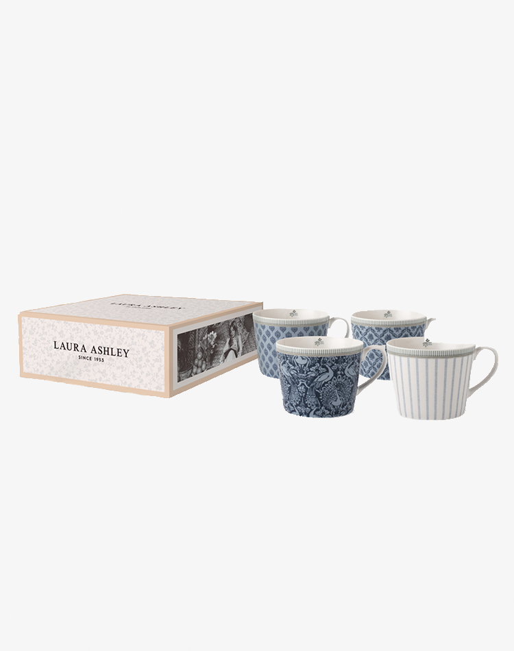 Laura Ashley Tea samlarobjekt 4 -set mugg 30 cl
