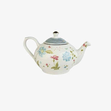 Teapot and warmer Eldveden White