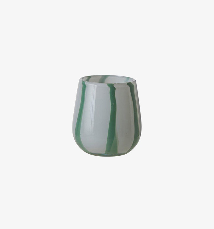 Stripe Lykta Vit / Grön - S
