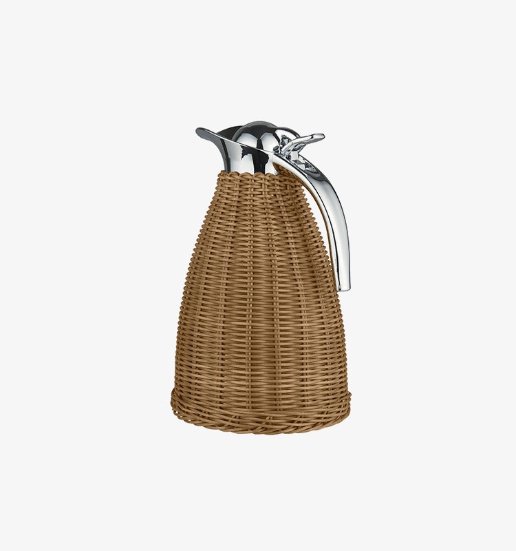 Termoskanna flätad bambu Brun