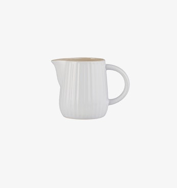 Mynte mjölk/grädd kanna med handtag- Vit