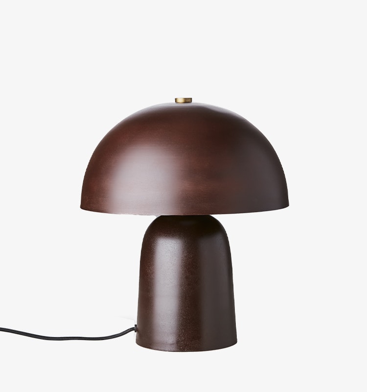 Fungi Bordslampa Mörkbrun