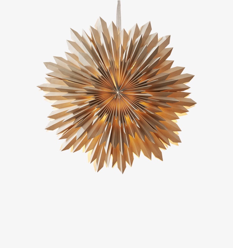 Pappersstjärna ICE Beige
