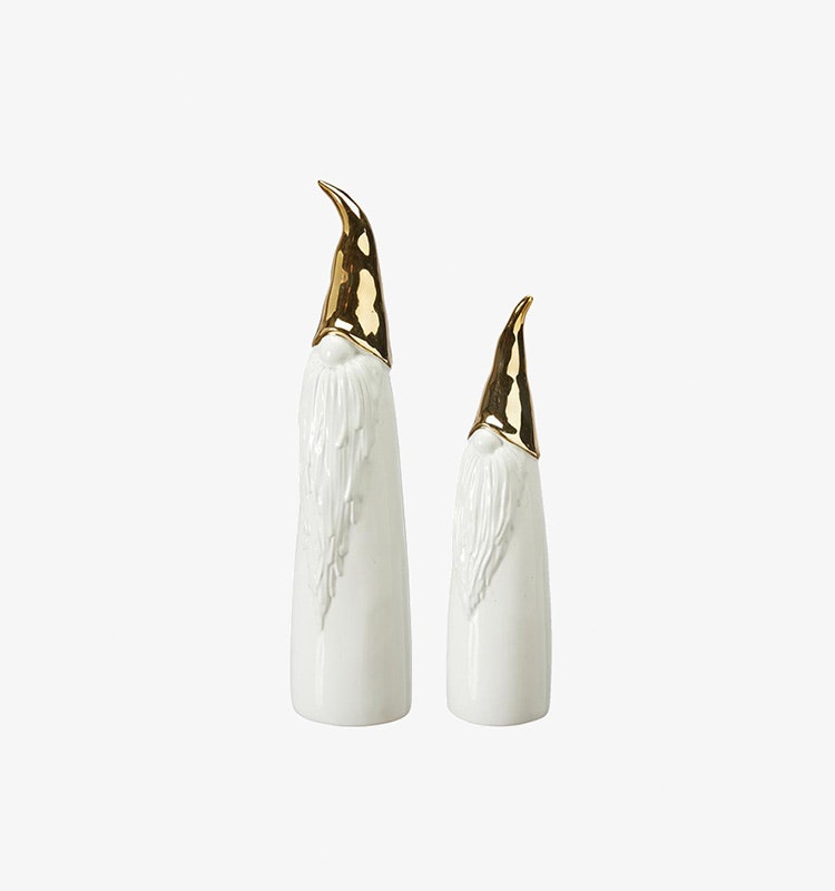 Tomte Bengt 2/s Vit/Guld