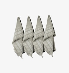 Hacko Bambuhandduk Grå 4-pack