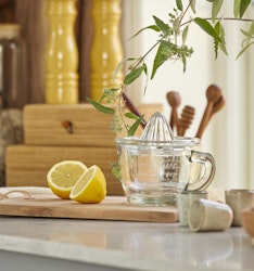 Citronpress glas med behållare