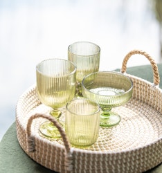 Evie Dricksglas Grön 6-pack