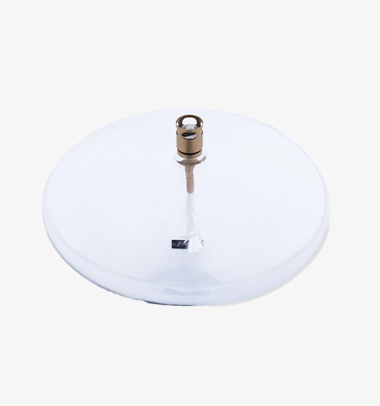 Oljelampa Klar glas Disc Brass 18cm