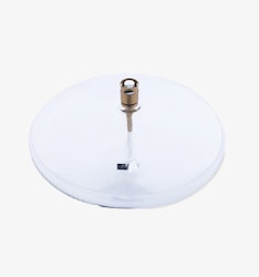 Oljelampa Klar glas Disc Brass 18cm
