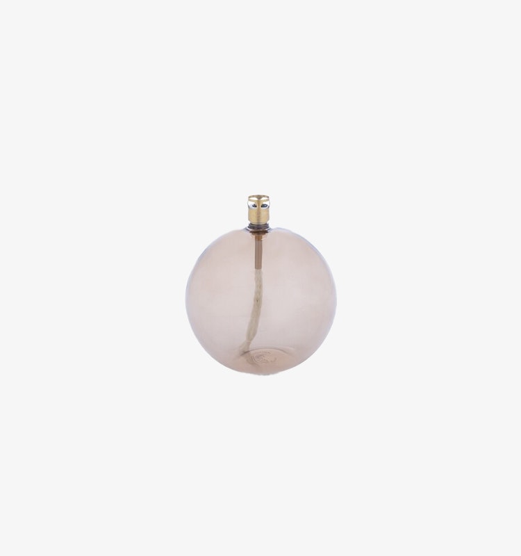 Oljelampa Rund Champange Brass 11cm