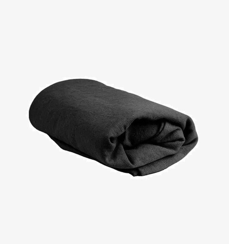 Alfhild bordsduk, hampa charcoal