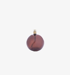 Oljelampa Rund Cognac Brass 9cm