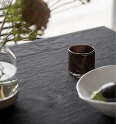 Alfhild bordsduk, hampa charcoal