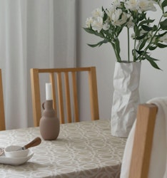 Marit bordsduk, bomull natur/off-white