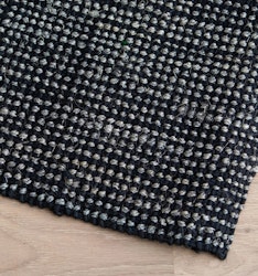 Granit gångmatta, jute/sisal sv/grå, 80 x 140 cm