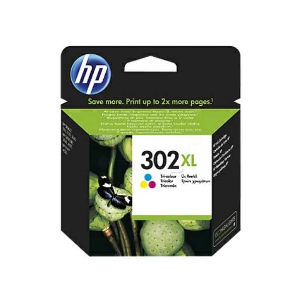 HP bläck 302XL 3färgs patron 330sidor - original