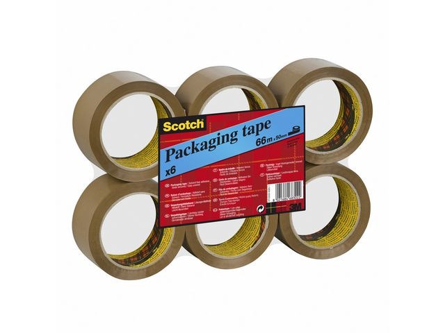 Packtejp Scotch 371 -  38mm x 66meter - brun  6st