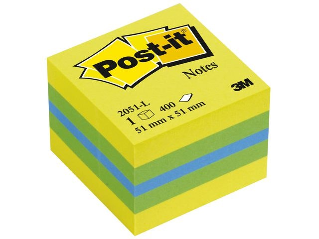 Notisar POST-IT Minikub 51x51mm lemon