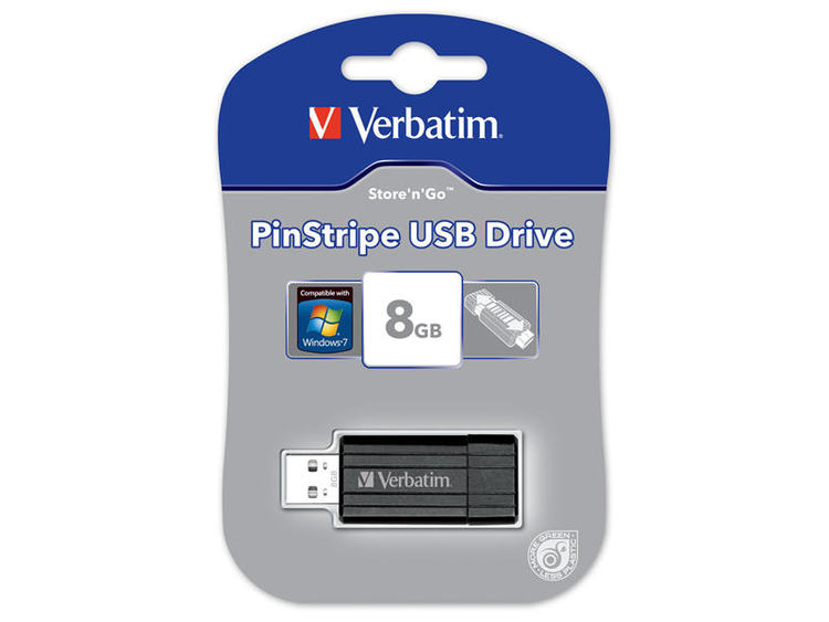Verbatim Hi-Speed StoreNGo, Pin Stripe 8 GB