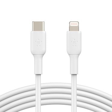 Kabel Belkin USB-C / Lightning, Vit (1m)