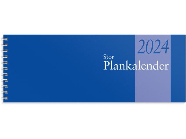 Stor Plankalender, spiralbunden -1351  (2024)