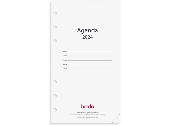 Regent, kalendersats 2024 Agenda -4602