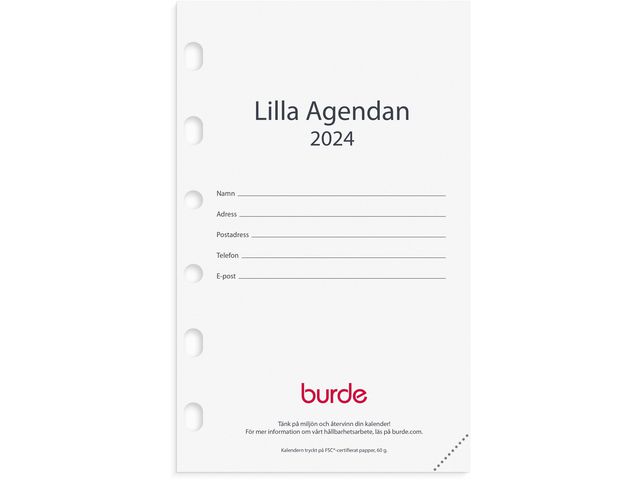 Compact Lilla agendan kal-sats - 4202  (2024)