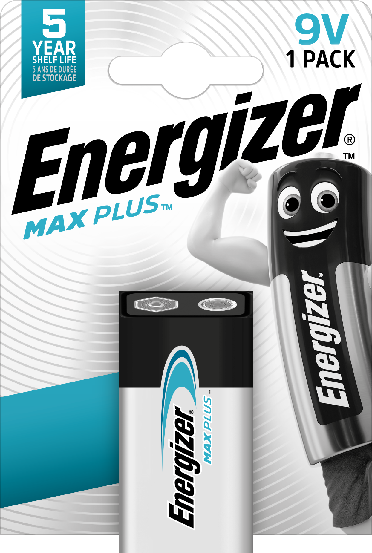 Batteri Energizer Max Plus 9v/522 (1-pack)