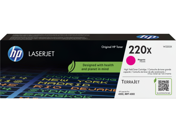 Lasertoner W2203X magenta röd - 220X - 5500sidor - HP original