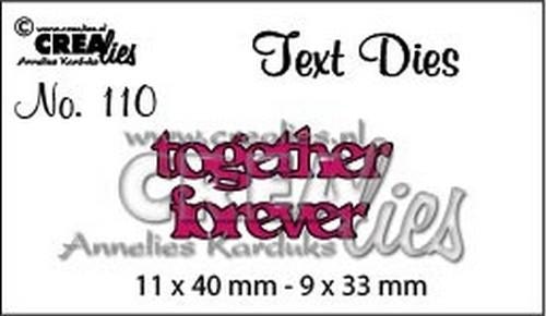 Textdies together forever CLTD110