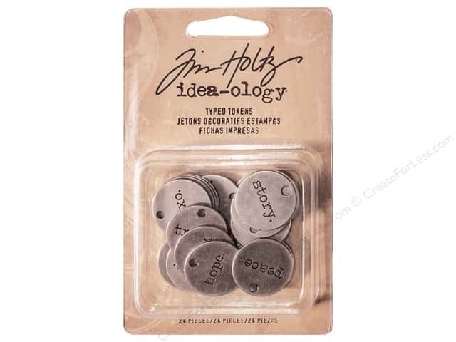 Tim Holtz typed tokens