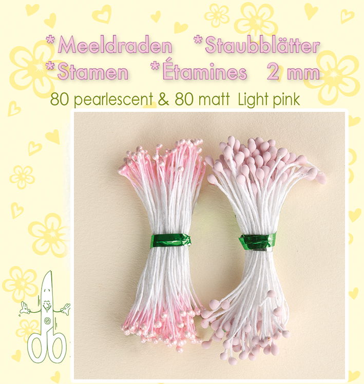 2mm 80 Matt + 80 Pearl "Light Pink"