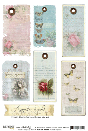 Kp0023 Summer wings tags