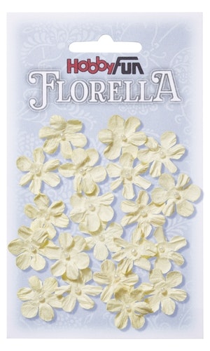 Fiorella   2 cm små creme blommor