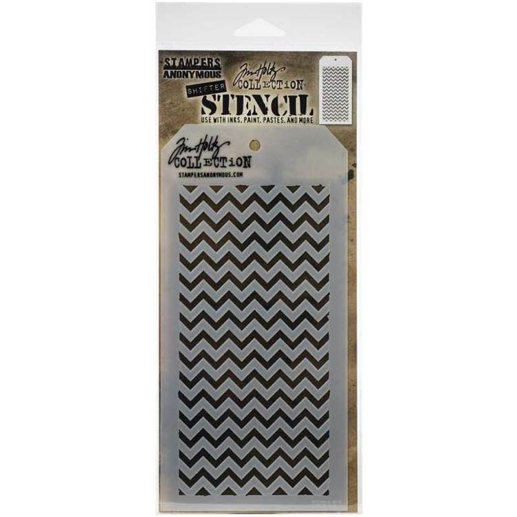 Tim Holtz Layering Stencil - Shifter Chevron THS127