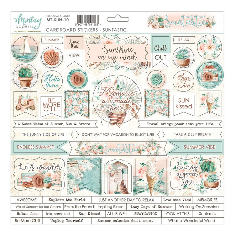 Suntastic Chipboard stickers