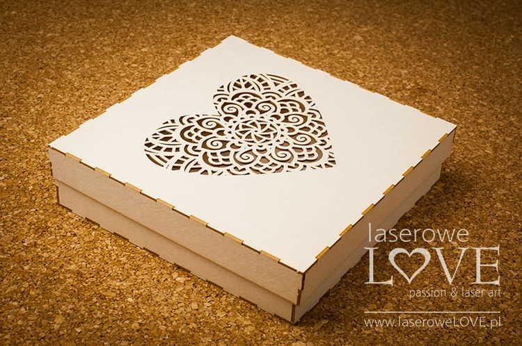 Box Indiana heart 16x16 cm