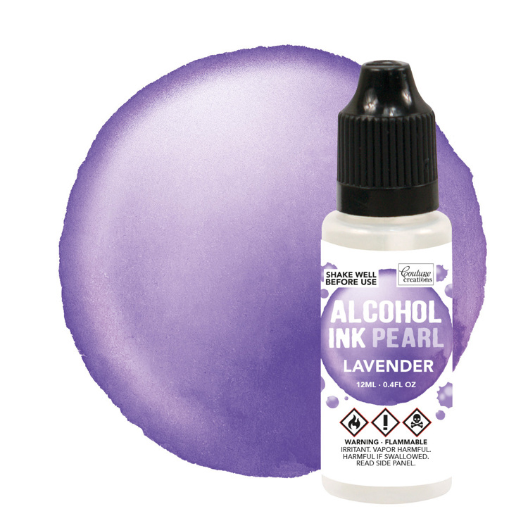 Alcohol Ink Pearl Lavender