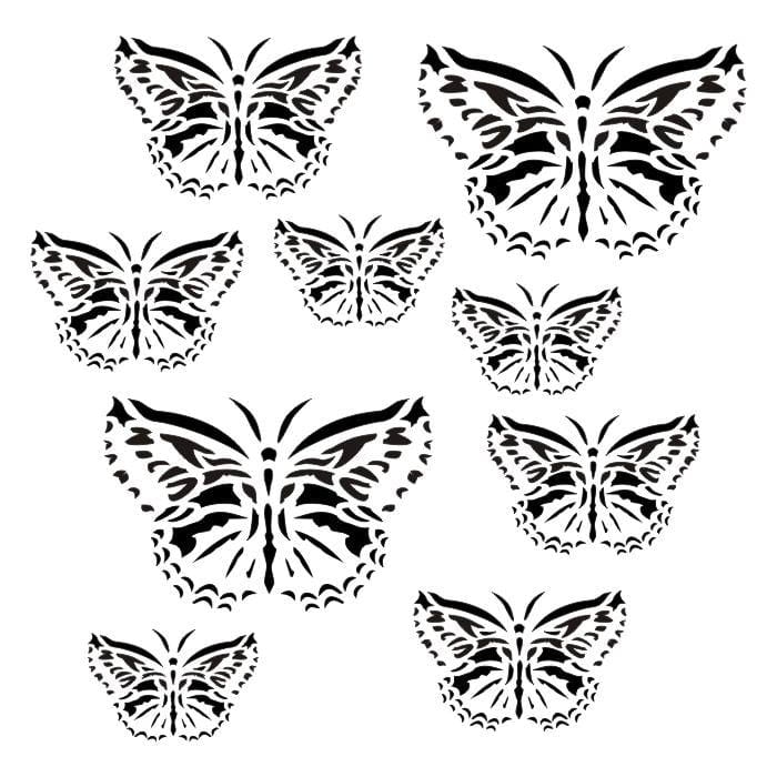 13 Arts stencil Butterflies Artun12