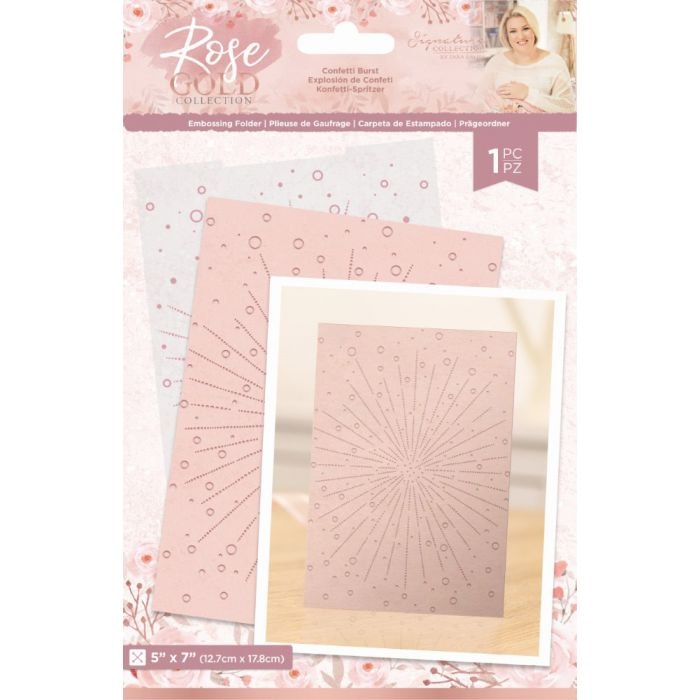 5 x 7" Embossing Folder - Confetti Burst