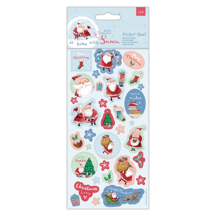 Stickers ark At home with Santa