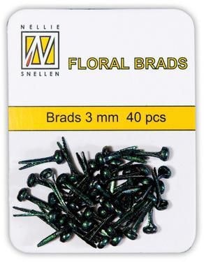 Nellie‘s Choice Glitter brads Black