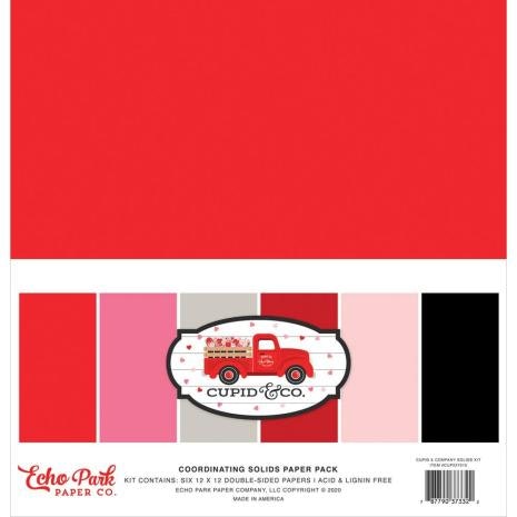 Paper Pack Echo Park - Cupid & Co. - Solids