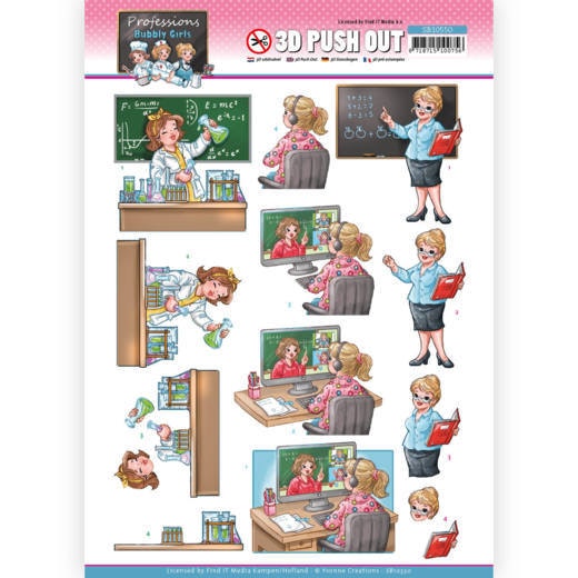 Bubbly Girls Proffesions - Teacher
