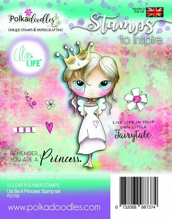 Polkadoodles Clear Stamp Set - Ula Be a Princess