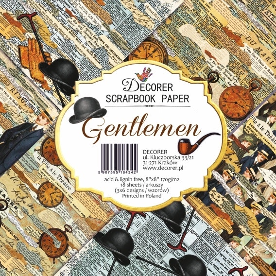 Gentlemen 8x8 papperspad