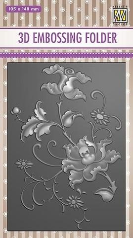 3D Embossingfolder Exotic flower