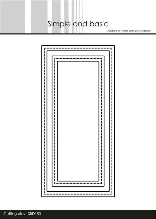 Simple and Basic die "Frames - Mini Slimcard" SBD150